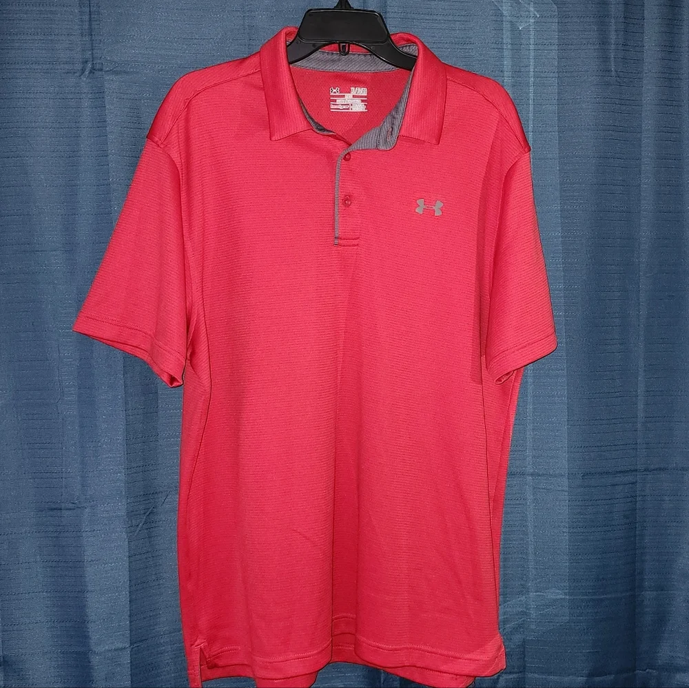 Under Armour Red Polo Shirt - Picture 3 of 5